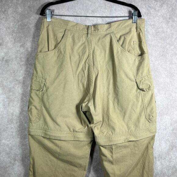 REI Convertible Cargo Pants Mens Size 36 Tan Nylon Hiking Trail Outdoor Gorpcore - Picture 5 of 11